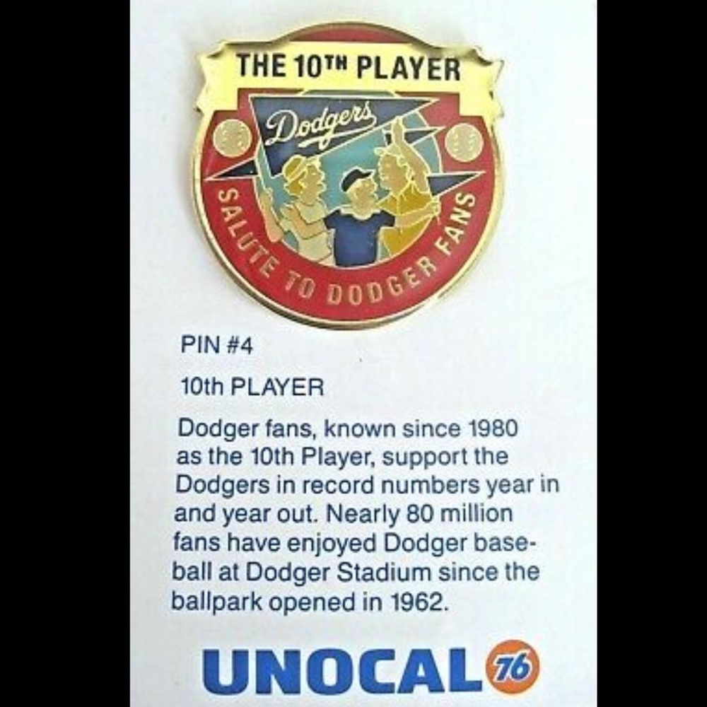 Dodgers Salute To The Fans 10th Player Vintage